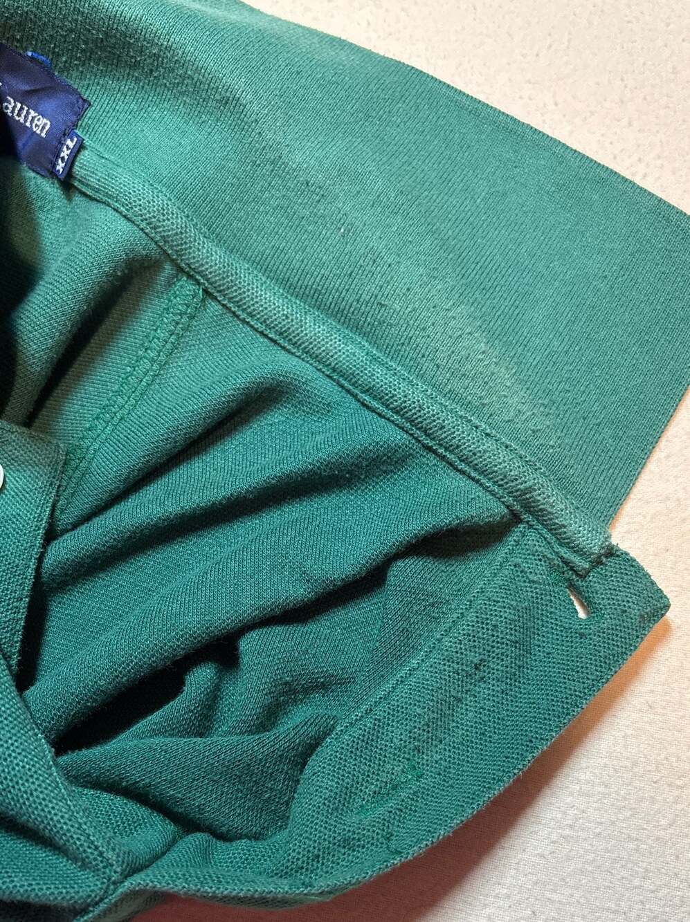 Ralph Lauren XXL Green Piqué Short Sleeve Polo Shirt - Picture 10 of 10